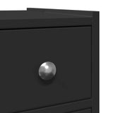 Narrow Bathroom Cupboard with Wheels Black Engineered Wood 855287