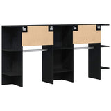 Hallway Cabinet Wall-mounted 2 pcs Black Oak 97.5 x 37 x 99 cm 3333155