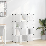 Storage Cube Organiser Transparent PP Plastic, Steel Large 340555