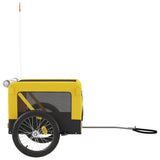 Pet Bike Trailer Yellow and Black Oxford Fabric&Iron 93924
