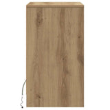 LED Bedside Cabinet Artisan oak 38 x 34 x 61 cm Engineered wood 874145