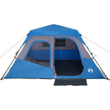 ZNTS Family Tent 6-Person Green Quick Release Waterproof 94295