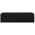 ZNTS Wall Shelf with Drawers Black 60x26.5x15 cm Engineered Wood 859969