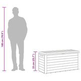 Garden Storage Box Anthracite 116x44x55 cm 49445