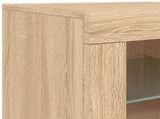 Sideboard with LED Lights Sonoma Oak 202x37x67 cm 3209011