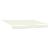 Manual Retractable Awning with LEDs Cream and White 2.5 x 2 m 3419171