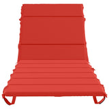 Sunlounger Cushion GEMERT 100% Polyester Red 200 x 80 x 3 cm 948583