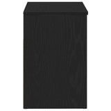 Shoe Bench with Shelf Black Oak 60 x 30 x 45 cm Engineered Wood 862702