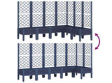 Garden Planter with Trellis Blue Grey 160x120x142 cm PP 367936