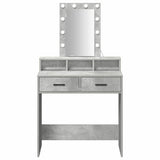 Dressing Table Grey 79 x 41 x 140 cm Engineered Wood 865166