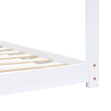 Kids Bed Frame White Solid Pine Wood 90x200 cm 283351