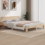 Bed Frame without Mattress Solid Wood Pine 160x200cm 810505