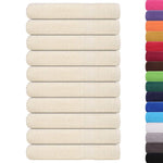 Towels 10 pcs Cream 100x200 cm 360 gsm 100% Cotton 137012