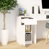 Desk Cabinet White 33.5x50x75 cm Engineered Wood 811502