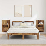 Bedside Cabinet 2 pcs Old Wood 50 x 32.5 x 80cm Engineered Wood 880495