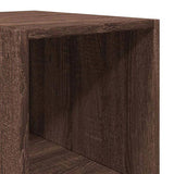 Highboard Brown Oak 30x41x185 cm Engineered Wood 846417
