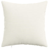 Cushion Cover 12 pcs HEERLEN Cream 45 x 45 cm Corduroy 910395