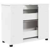 Bathroom Cabinet with Drawer with Door White 76.5 x 35 x 64 cm 883294