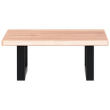 Basin Shelf Wall Mounted Steel and Solid Wood Oak 3302553