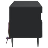 LED TV Cabinet Black Engineered Wood 896546