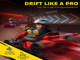 24V Electric Go Kart for Kids with Adjustable Seat for 6-12 Years, Red T3398P422373
