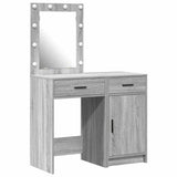 Dressing Table 2 pcs Grey 50 x 41 x 135 cm Engineered wood 3334241
