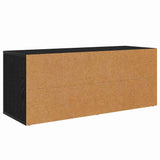 TV Cabinet Black Oak 100 x 35 x 40 cm Engineered Wood 881014