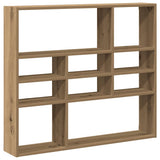Wall Shelf Artisan Oak 90x16x78 cm Engineered Wood 856070