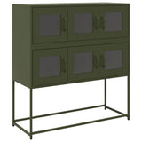 Sideboard Olive Green 100.5x39x107 cm Cold-rolled Steel 853426
