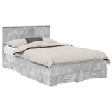 Bed Frame Concrete Grey 120 x 200 cm Engineered Wood 3410916