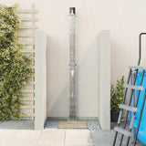 Outdoor Solar shower Black 217 cm PVC and Aluminium 42003412