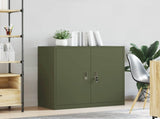 Storage Cabinet Olive Green 90 x 40 x 90 cm Steel 891644