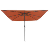 Garden Parasol Terracotta 295 x 295 x 245 cm 42003665