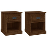 Bedside Cabinets 2 pcs Brown Oak 39x39x47.5 cm Engineered Wood 816143