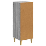 Drawer Cabinet Grey Sonoma 33 x 34.5 x 90 cm Engineered Wood 895081