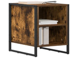 Bedside Table 2 pcs Smoke Oak 39.5 x 30 x 50 cm Engineered Wood 886635