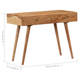 Desk 100x51x76 cm Solid Acacia Wood 247685