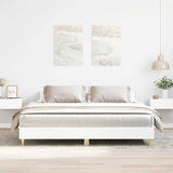 Bed Frame without Mattress White 180x200cm Engineered Wood 3329021