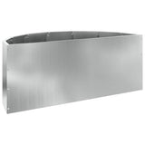 Planter Silver 90 x 45 x 35 cm Galvanised Steel 883694