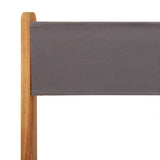 5 Piece Garden Dining Set Anthracite Fabric and Solid Wood 3281773