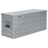 Aluminium Box 90.5x35x40 cm Silver 142940