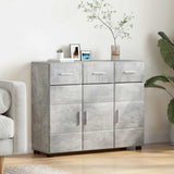 Sideboard with Shelf FLORIN Concrete Grey 88.5 x 30.5 x 73 cm 880314