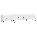 TV Cabinet High Gloss White 147 x 34.5 x 30 cm Engineered Wood 895629