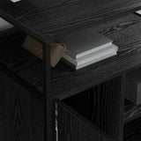 Cabinet with Charging Station Black Oak 61 x 46 x 67 cm 859830