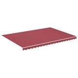 Awning Replacement Fabric Burgundy Red 500x350 cm Polyester 311972