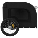 Pet Bike Trailer Grey and Black Oxford Fabric&Iron 93839