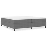 Platform Bed Frame Light Grey 200 x 200 cm Fabric 3337427