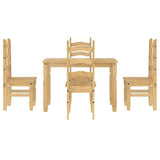 5 Piece Dining Set Panama Solid Wood Pine 3345197