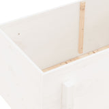 Garden Raised Bed White 101x50x57 cm Solid Wood Pine 825213