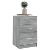 Bed Cabinet Grey Sonoma 40x40x63 cm Engineered Wood 820521